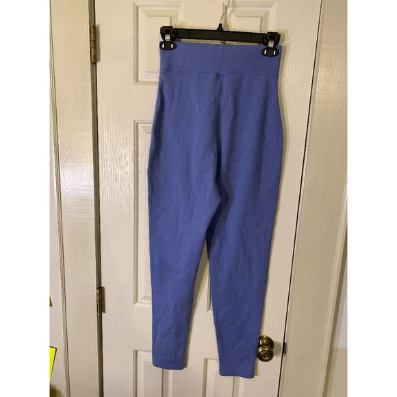 The Limited Blue Purple Stretchy Skinny Leg Cut Leggings Pants Size Medium - Picture 2 of 5